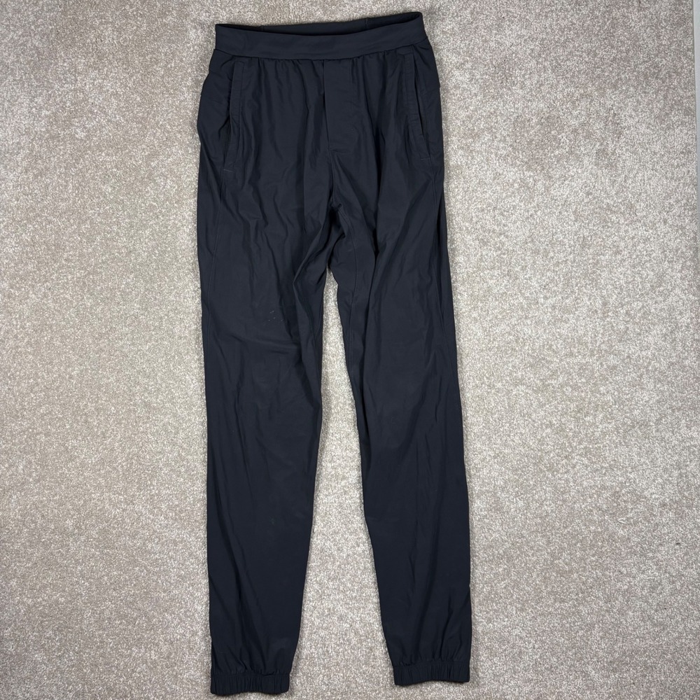 Lululemon Black Athletic Joggers XS Reflective Ankle Zip Pockets Running Pants